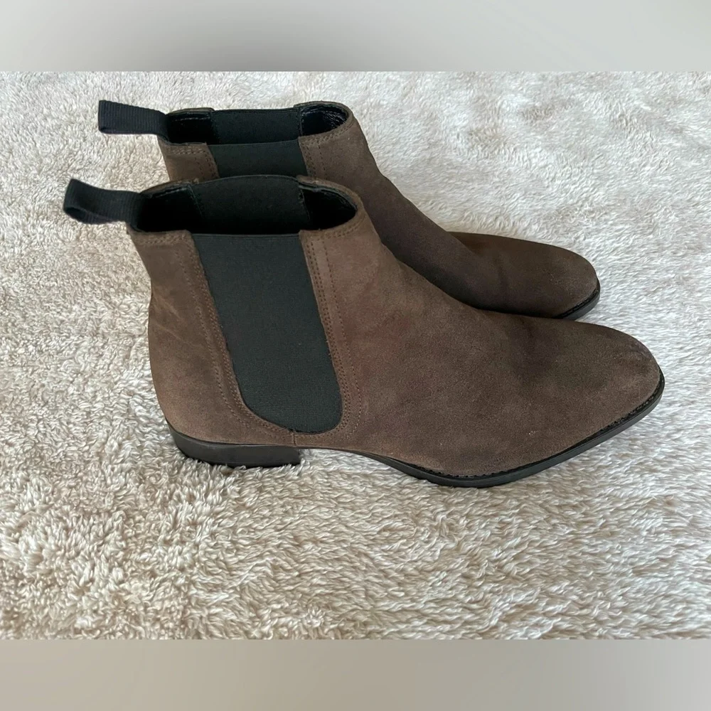 Zara Chelsea Suede Brown Boots For Men Size 41